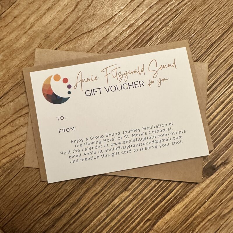 Sound Journey Meditation - Gift Certificate
